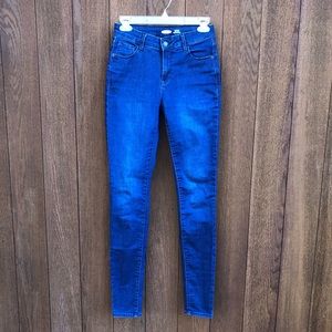 Old navy rockstar jeans super skinny built in sculpt 2 tall long dark mid rise